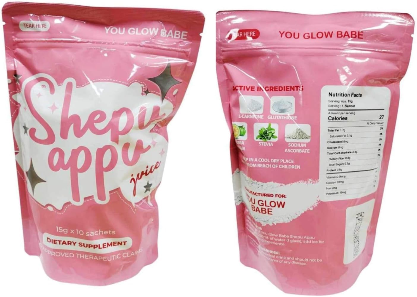 Amazon.com: You Glow Babe Shepu Appu Shape Up Juice & Beauty White