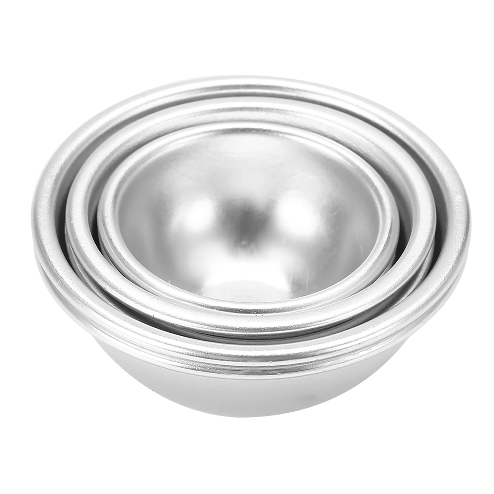 KIMISS Premium Handmade Aluminium Alloy Bath Bomb S Set for Fizzy Crafting, DIY Cake Tools - Versatile S for Bath Bombs and Baking (Aluminum alloy 7)