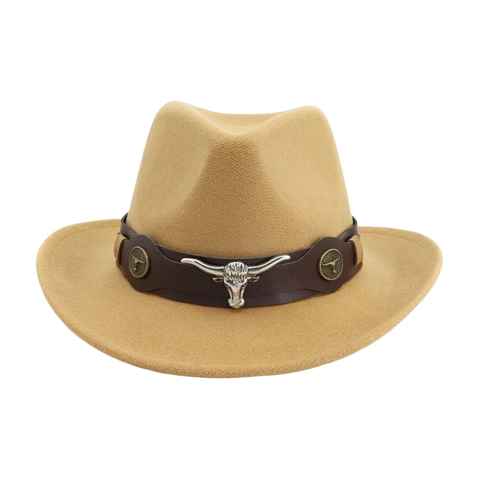 FASHIONMYDAY Casual Cowboy Hat Wide Brim Props Lightweight for Women Men Adults Holidays Camel | Hats (B0BV6JF9WS) Amazon Price History, Amazon Price Tracker
