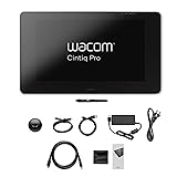 Wacom Cintiq Pro 24 Tablet (24 Zoll Grafik-Display mit 4K Auflösung & integriertem Standfuß, inkl. Pro Pen 2 Stift mit verschiedenen Ersatzspitzen)