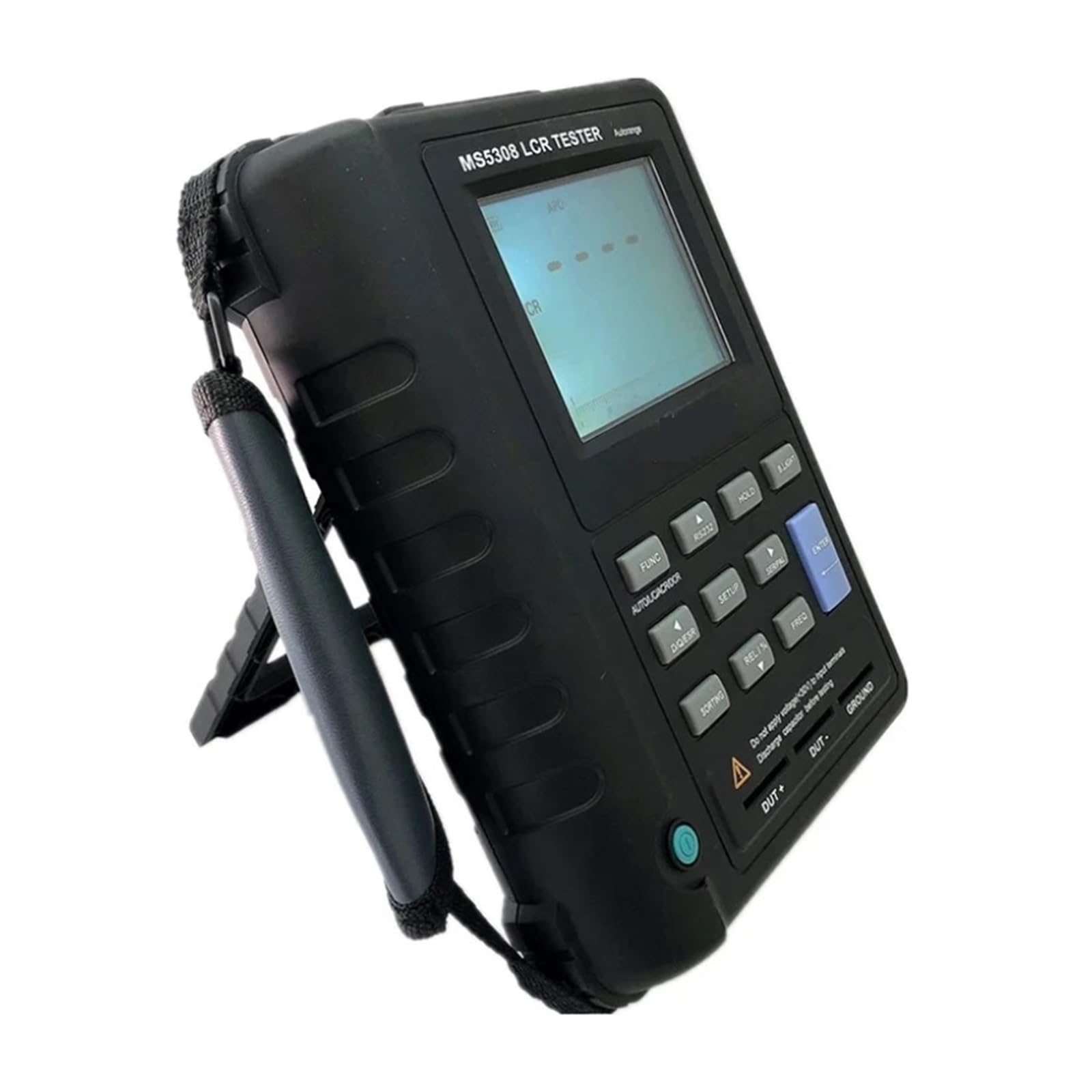 Medidor LCR Digital de Rango automático portátil, medidor de Resistencia, capacitancia e inductancia, Pantalla LCD Dual