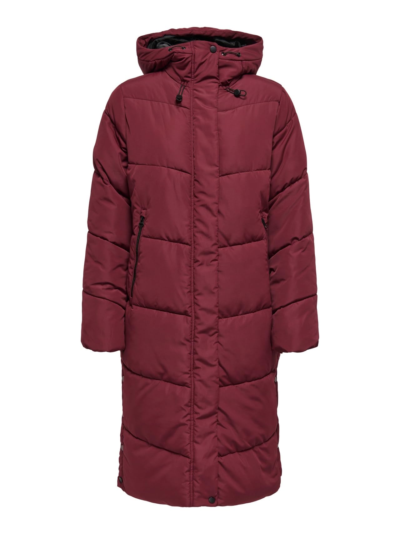 ONLY Women's Puffer Onlmaggi Life Long Buffer CC OTW, Cabernet, x_s