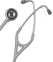 Knya 6sense Stethoscope | Dual-Lumen Tubing | Dual-Sided Chest Piece for Adult & Pediatric Use | Lightweight Stainless Steel Build | Soft-Seal Ear Tips | Made in India | Comes in a Premium Gift Box | Grey