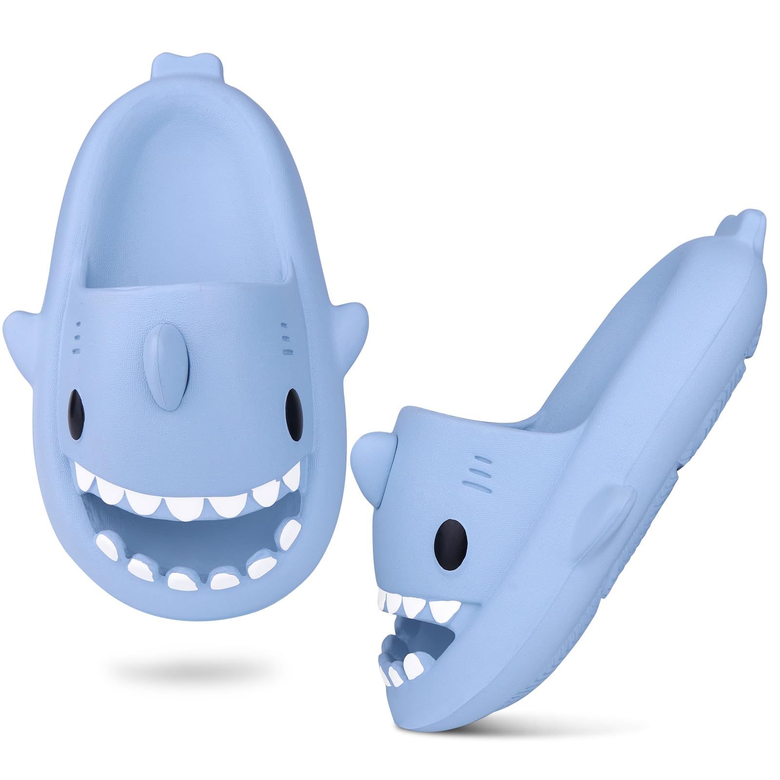Sandales requin pour enfants - Sandales de douche à séchage rapide - Chaussons confortables pour tout-petits garçons et filles - Semelle épaisse antidérapante - Chaussures de plage et de