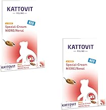 Kattovit Feline Kidney / Renal Special Cream - Supplementary Feed for Cats with Chicken - Double Pack - 2 x 6 x 15 g