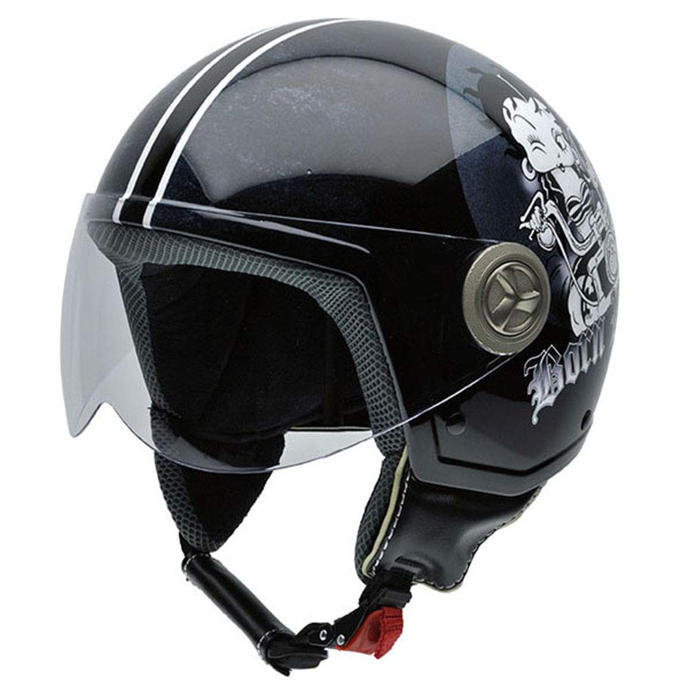 NZI 3D Vintage II Open Face Motorcycle Helmet — view 19