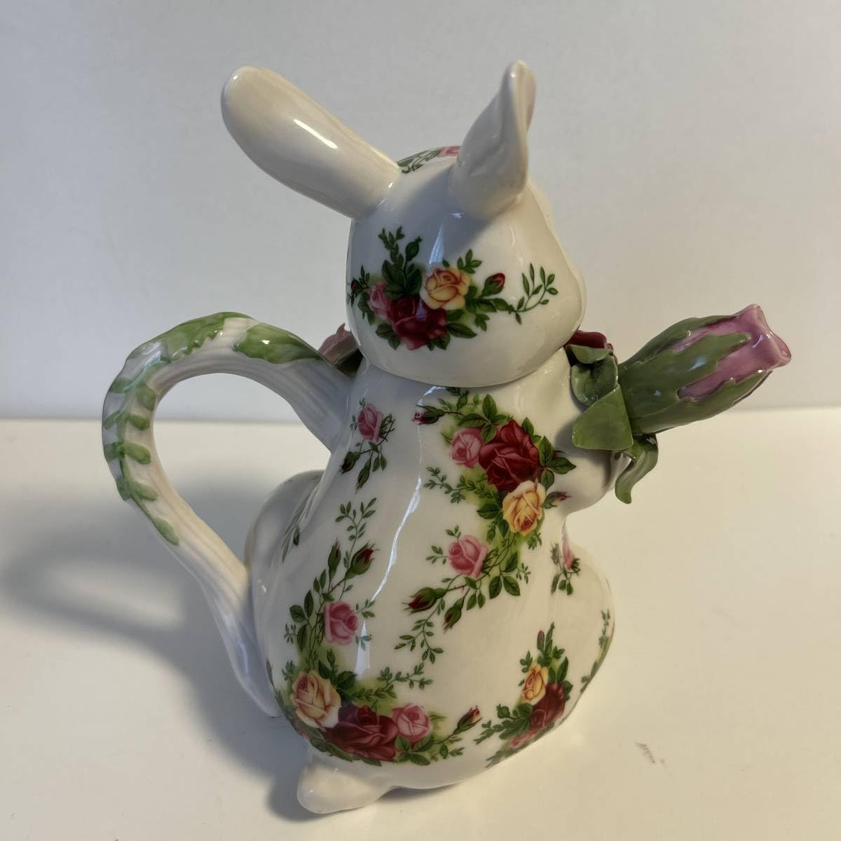 Amazon | ロイヤルアルバート うさぎ ローズ 薔薇 ティーポット | ノー  