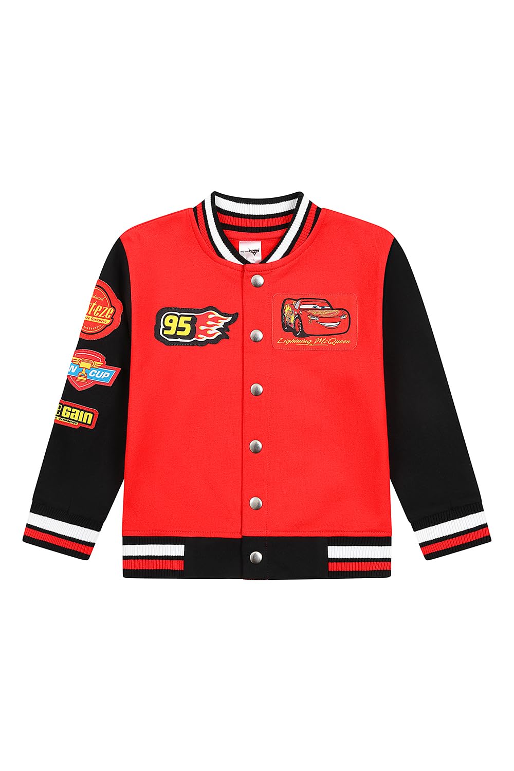 Disney Cars Varsity Bomber Lightning McQueen Veste de baseball pour enfants