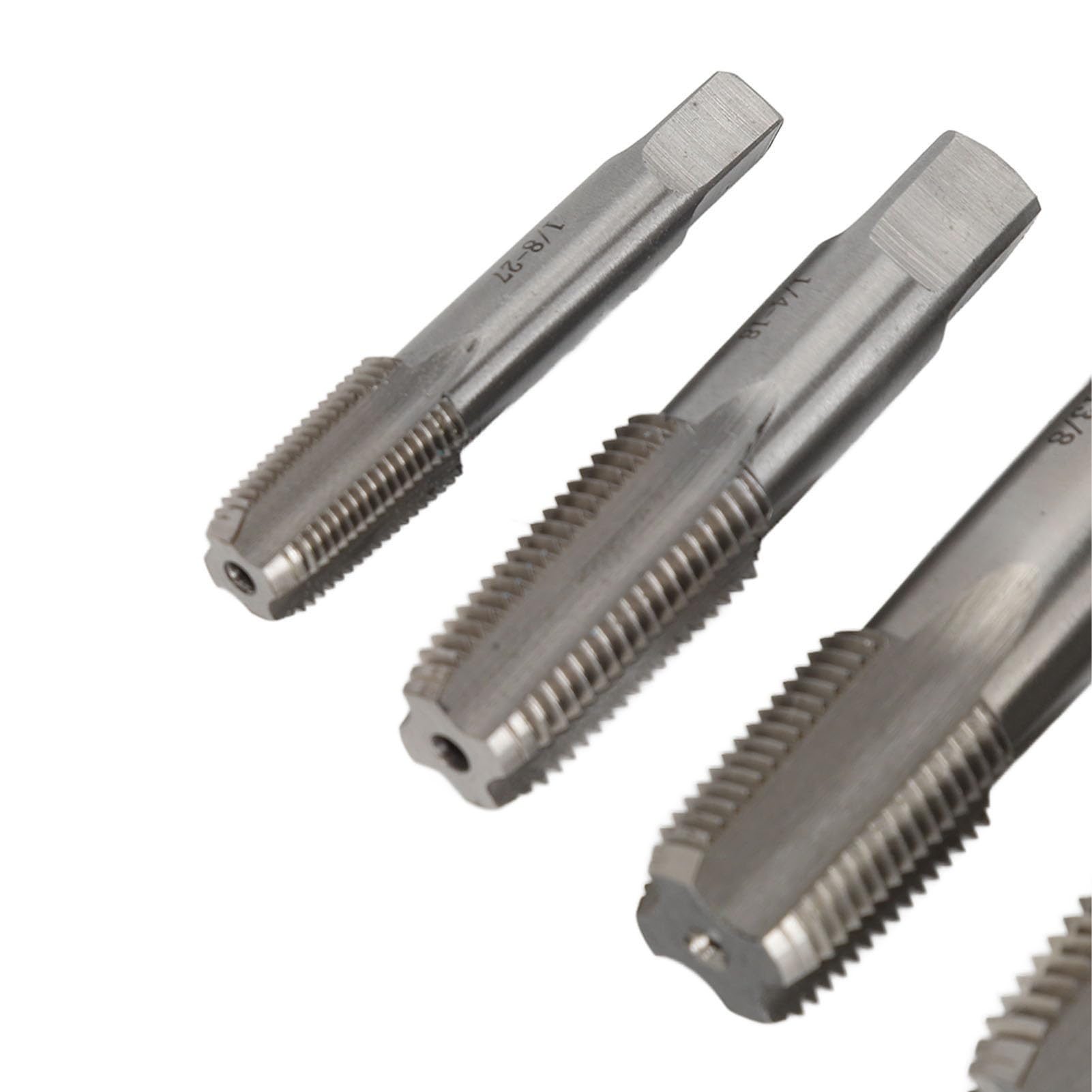 6 szt. Zestaw Kranów Rurowych NPT Gwint HSS Hydraulik Przemysłowe Pudełko do Przechowywania DIY