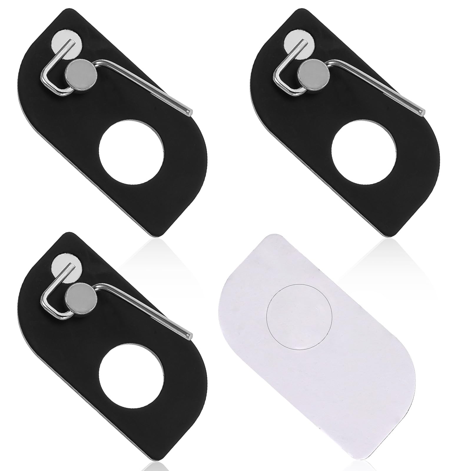 Styquenzer Lot de 4 repose-flèches magnétiques pour arc recourbé, support de flèche pour tir à l'arc recourbé - Repose-flèches arrière adhésif - Accessoire de tir à la chasse - Pour droitier