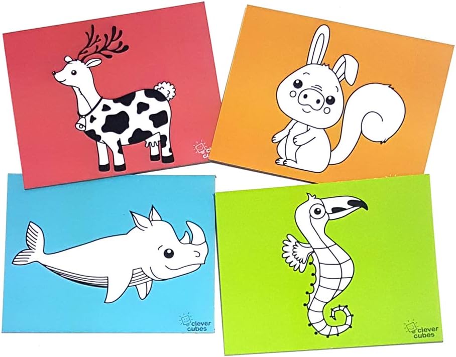 Clever Cubes Animal Goof Up. Funny Animal Mix up. Educational Games. Activity Games. Perfect for Kids 2 to 4 Years. Birthday Return Gifts. Boardgames for Kids.