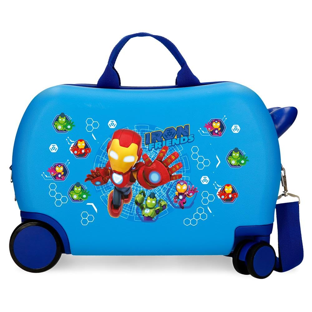 Marvel Joumma Iron Friends Valigia per Bambini Blu 45x31x20 cm Rigido 1.8 kgs ABS 1.8 kgs 27.9L Bagaglio a Mano