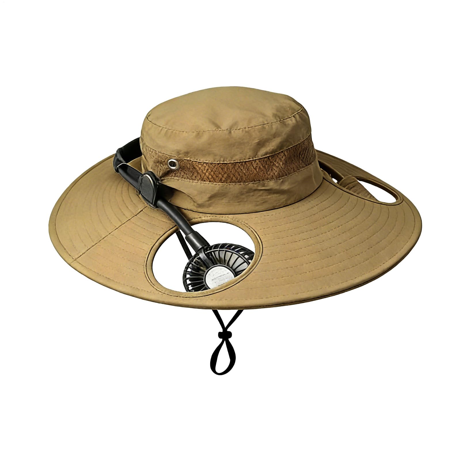 Sombrero de playa, gorra de ala ancha con carga USB, sombrero de sol refrescante con ventilador, para playa, camping, senderismo, correr, jardinería, viajes, vacaciones, festivales