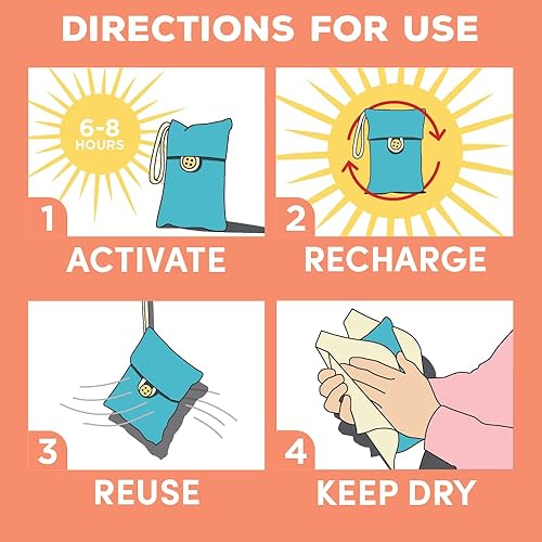 Miniatura 6 de Paquete de 16 bolsas purificadoras de aire de carbón de bambú, bolsas de carbón absorbente de olores, para automóvil, hogar y zapatos, carbón