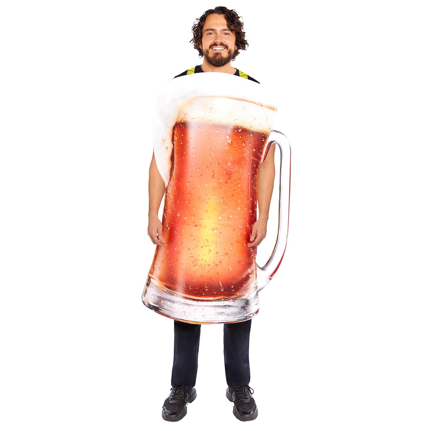 amscan 9918661 Adults Pint of Beer Tabard Fancy Dress Costume (Chest Size: 46")