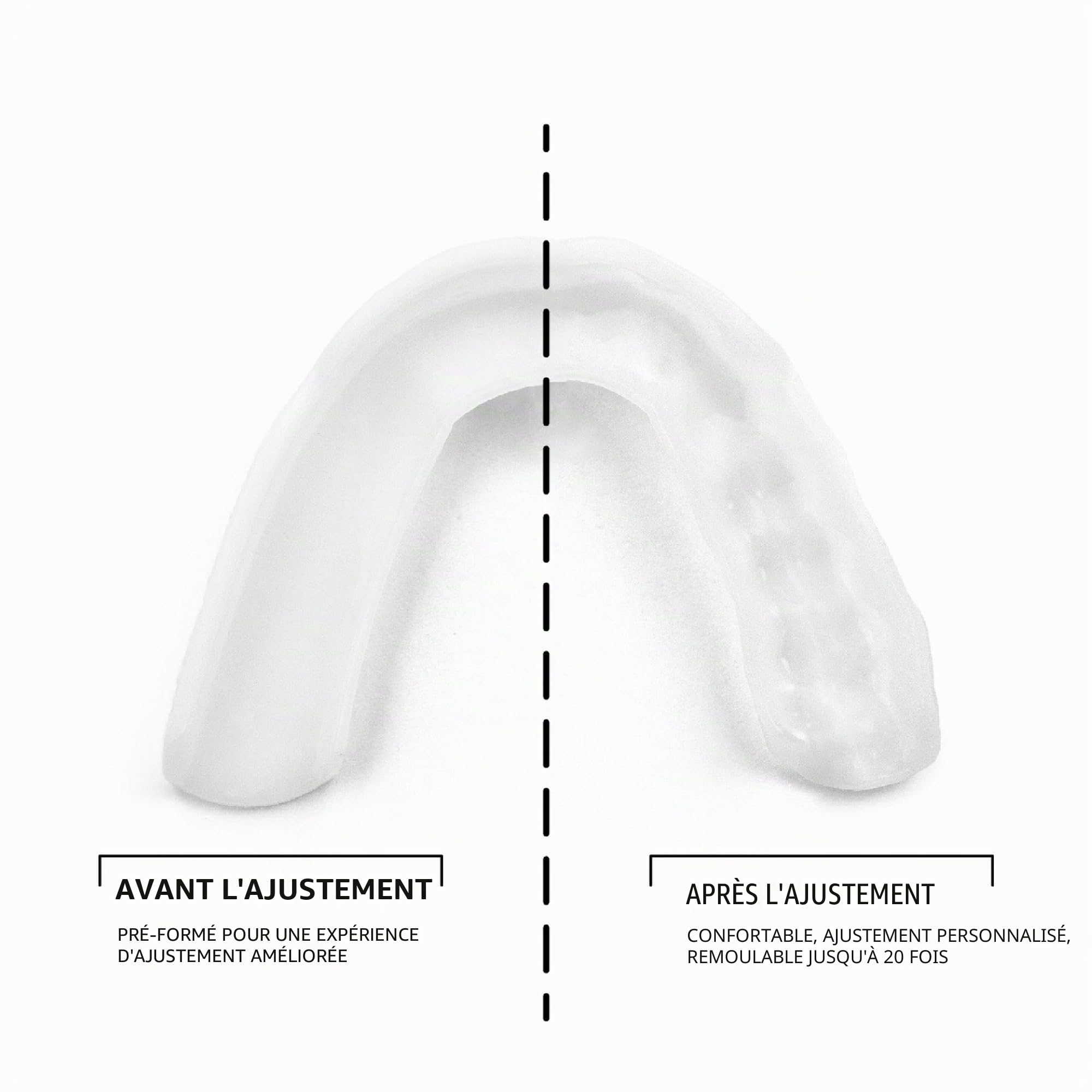 SOVA Night Guard 3D - Gouttiere Dentaire Nocturne pour le Bruxisme - Protège-dents sur mesure - épaisseur de 1,6 mm - sans odeur ni goût - e-formable jusqu'à 20 fois - avec étui