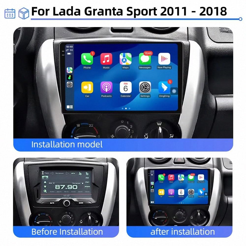 Autoradio Carplay & Android Auto pour Nissan Patrol 6 VI Y62 2010-2020 Poste Radio Bluetooth Main Libre, Écran Tactile, Navigation GPS, Contrôle Vocal, Aux, 8 Nuclear 6G+128G