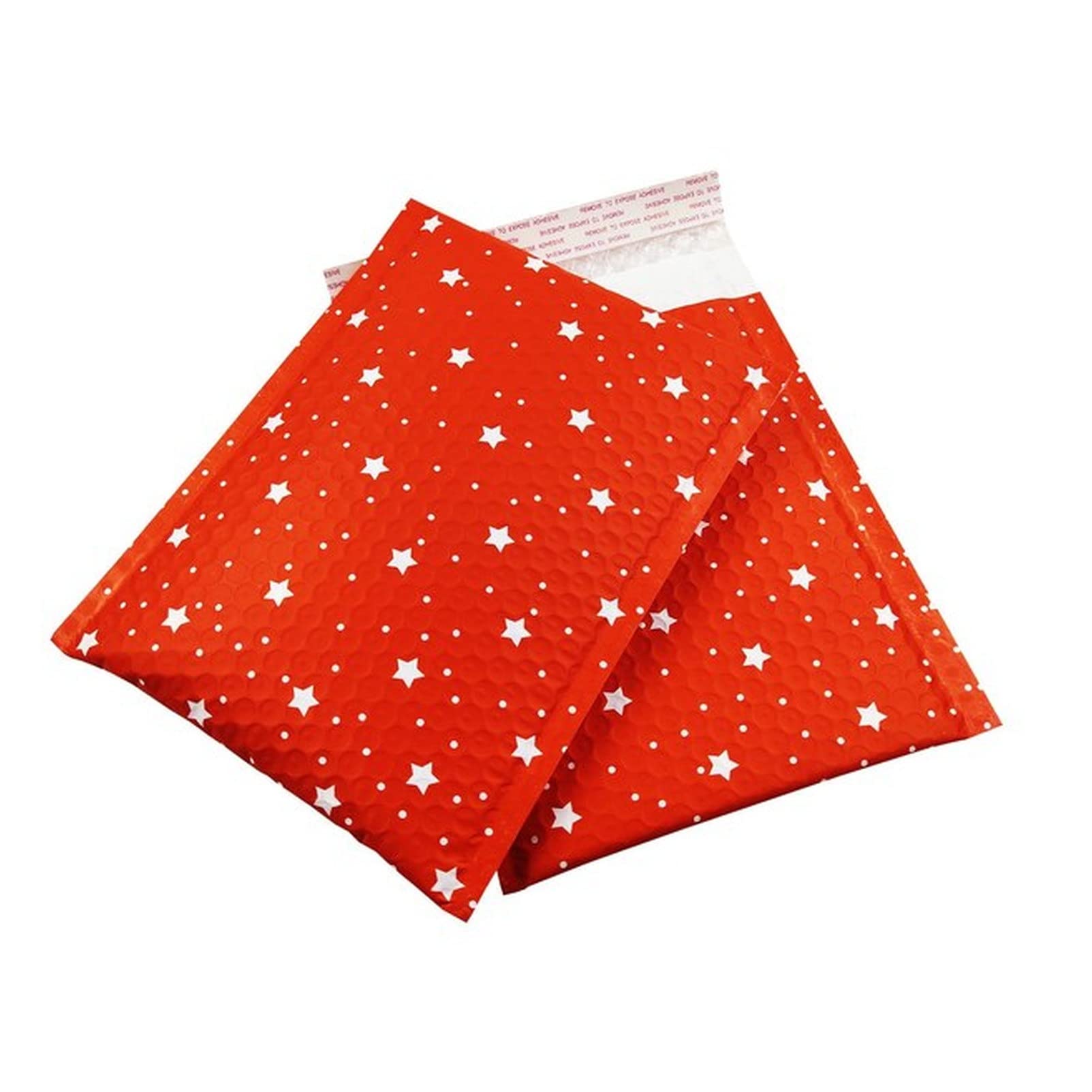 Luftpolsterumschläge 25 stücke 7x9 "Mailer Poly Blase gepolsterte Mailing Umschläge for den Mailer Geschenkverpackung Selbstversiegelungsbeutel Blasepolsterung Luftpolsterumschläge A4 ( Size : Red Sta