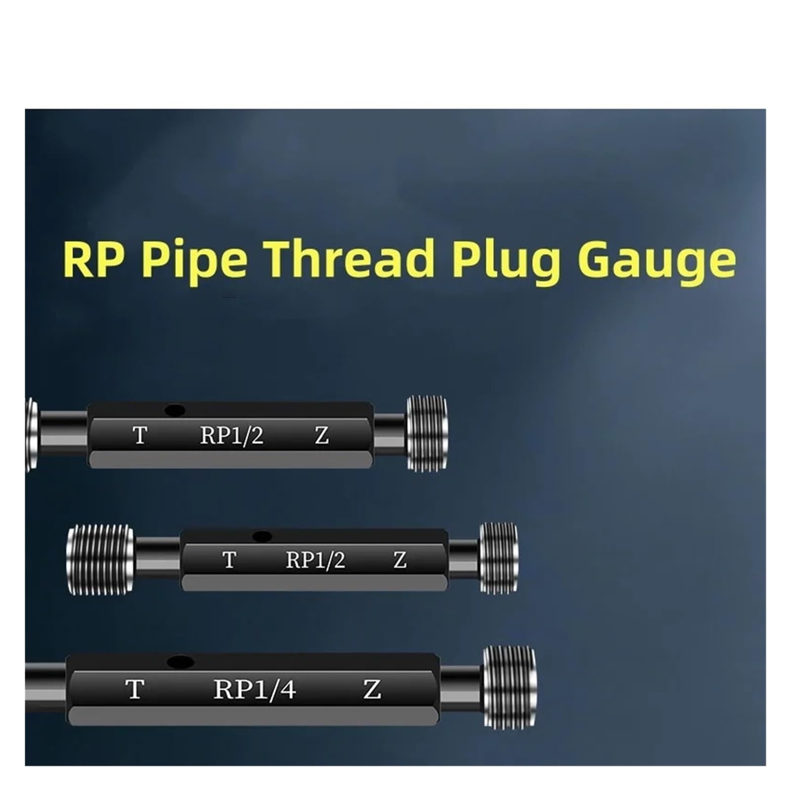 Miernik do gwintów RP - precyzyjne narzędzie pomiarowe do gwintów rurowych(Rp 1/2 RP Plug Gauge)