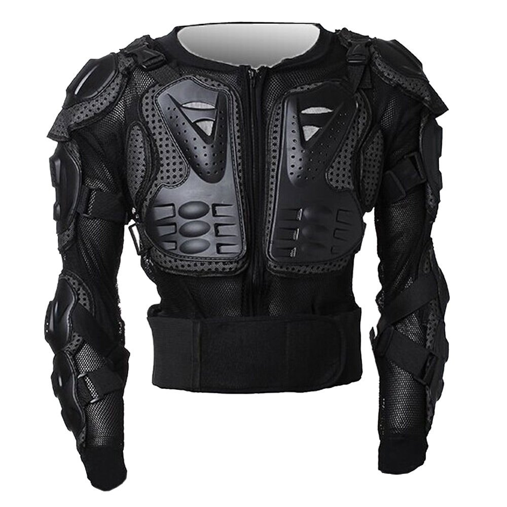 Peto Integral Moto, Motocross, Enduro, chaqueta Proteccion NEGRO M L XL XXL XXXL