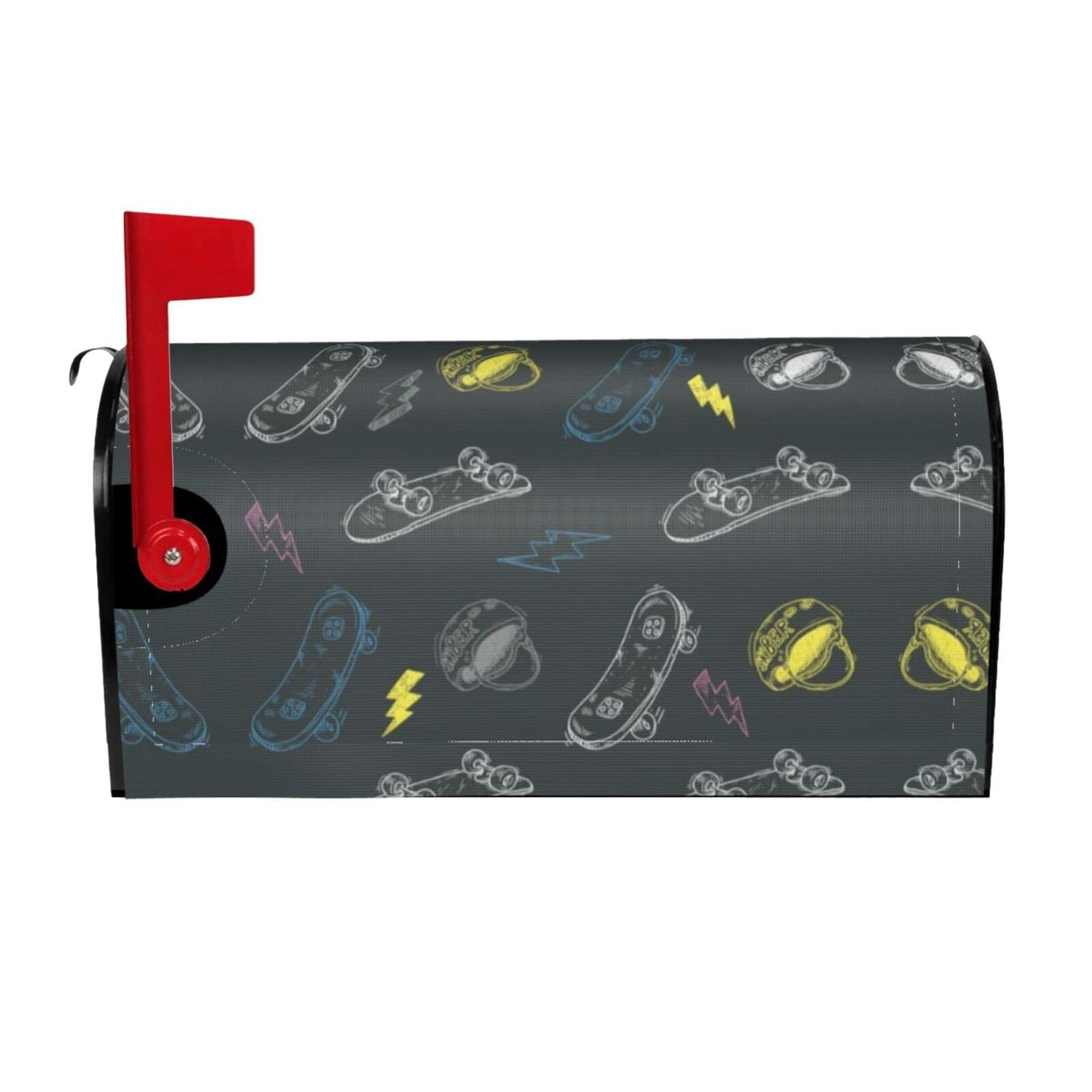 Housse magnétique boîte aux lettres décorative graffiti 45,7x53,3