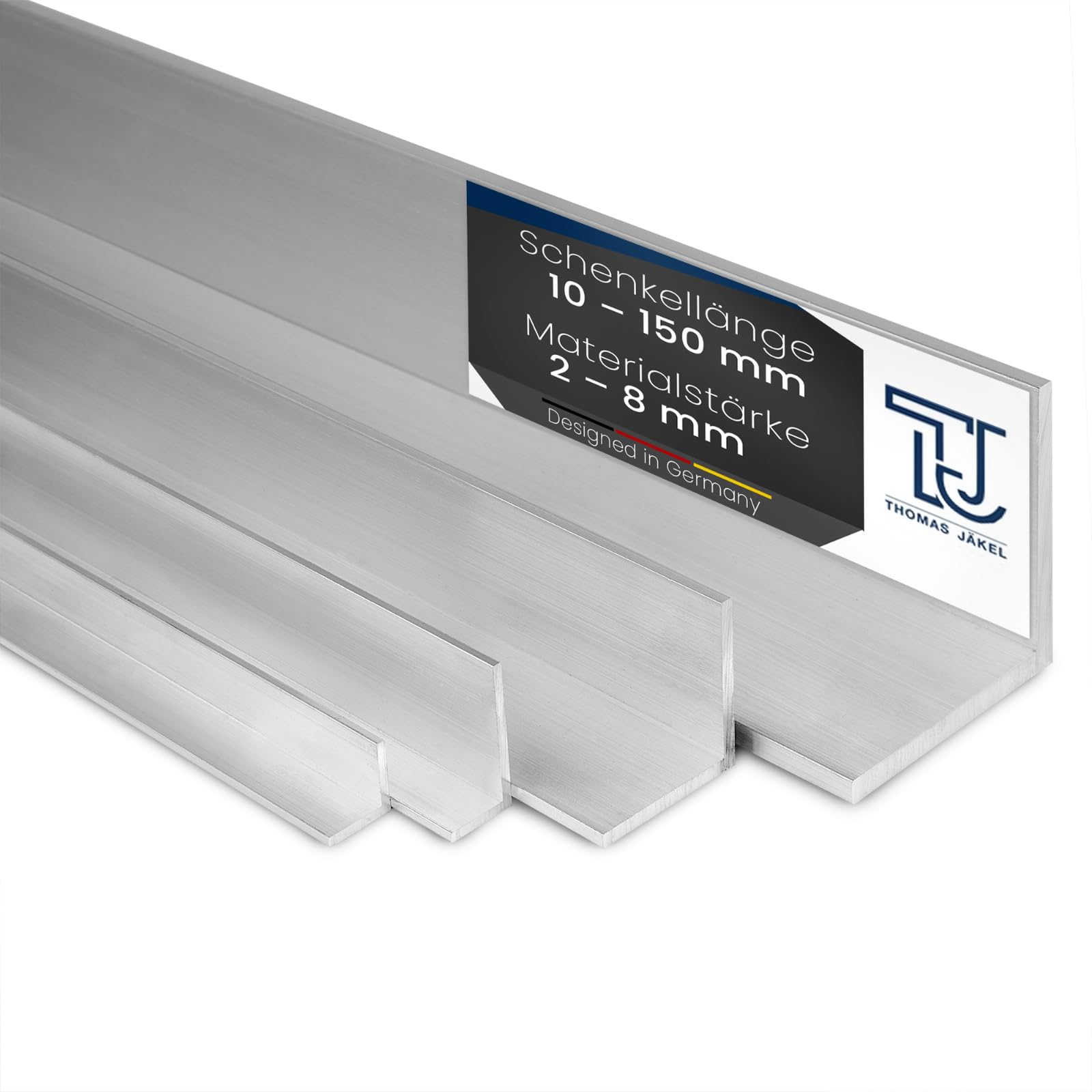 TJ Winkelprofil Aluminium I 120 x 40 x 4 mm Länge 2000 mm I EN-AW-6060 Aluminiumprofil I langlebige Winkelleiste für Innen & Außen I korrosionsbeständige & witterungsbeständige Aluminium-Winkel