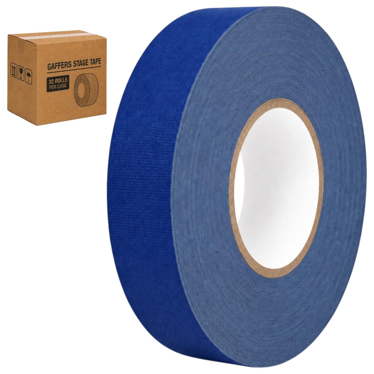 GGR Supplies CGT-80 Gaffers Stage Tape, Dark Blue, 1.5 in x 60 yd 32-Pack