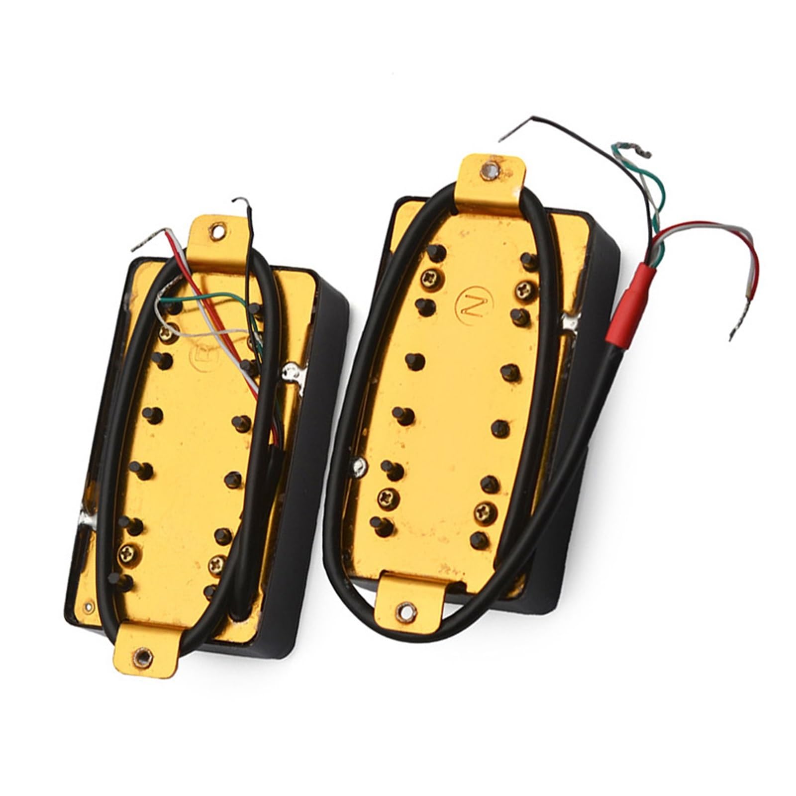 Profesjonalne Przetworniki Do Gitar Akustycznych 50mm Bezramkowy Metalowy Gryf/mostek Do Gitar Elektrycznych I Akustycznych Z Przetwornikami BK Lub Srebrnymi(Black,Bridge)