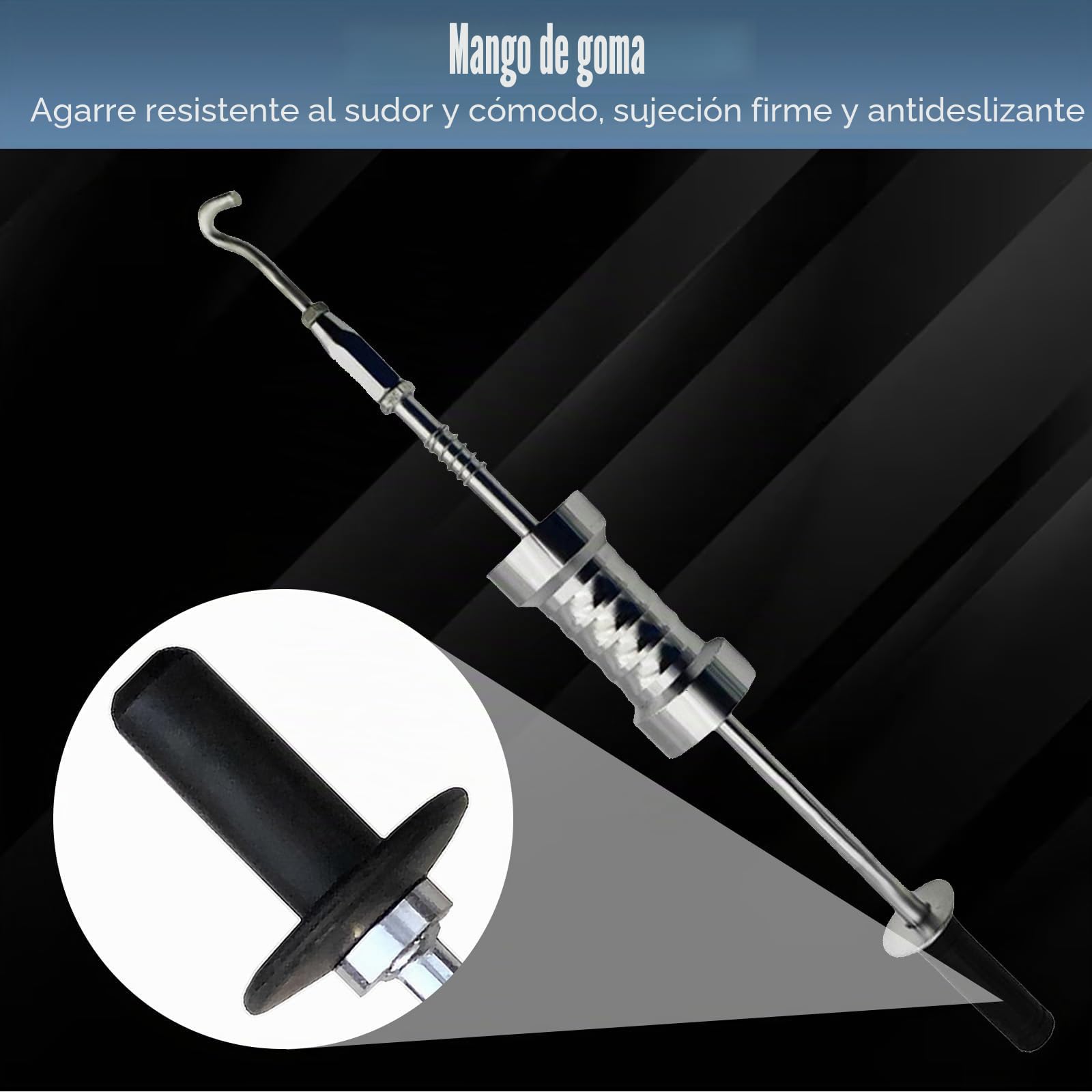 Juego de Martillo Deslizante, Martillo de Tracción Resistente con 5 Ganchos, Martillo de Tracción de 8.5 kg, Martillo para Quitar Abolladuras, Herramienta para Quitar Abolladuras de Carrocería | Martillo de tracción de 8,5 kg, martillo de impacto, martill