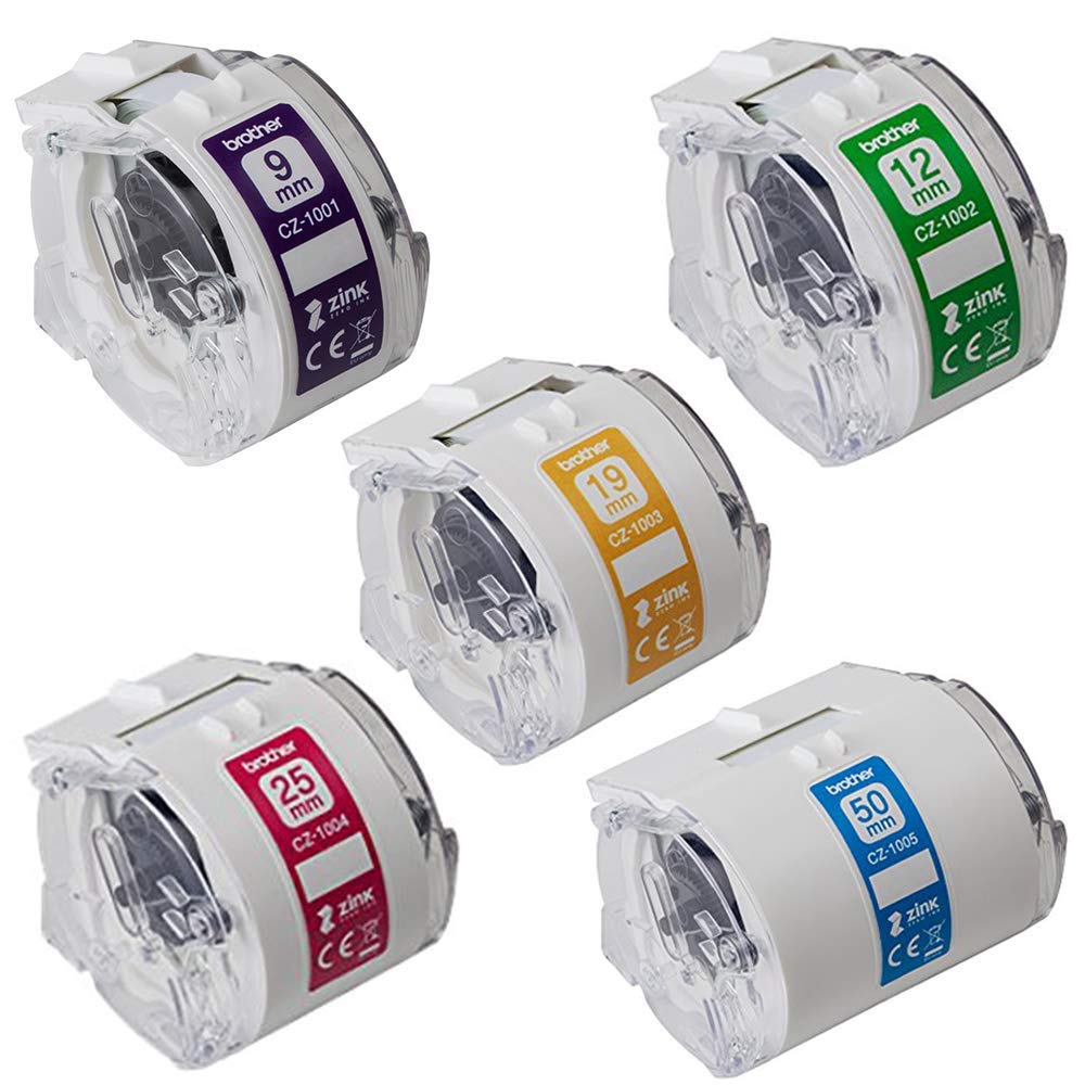 Amazon | ﾌﾙｶﾗｰﾛｰﾙｶｾｯﾄ5種セット VC-500W用 CZ_set | ラベルライター  