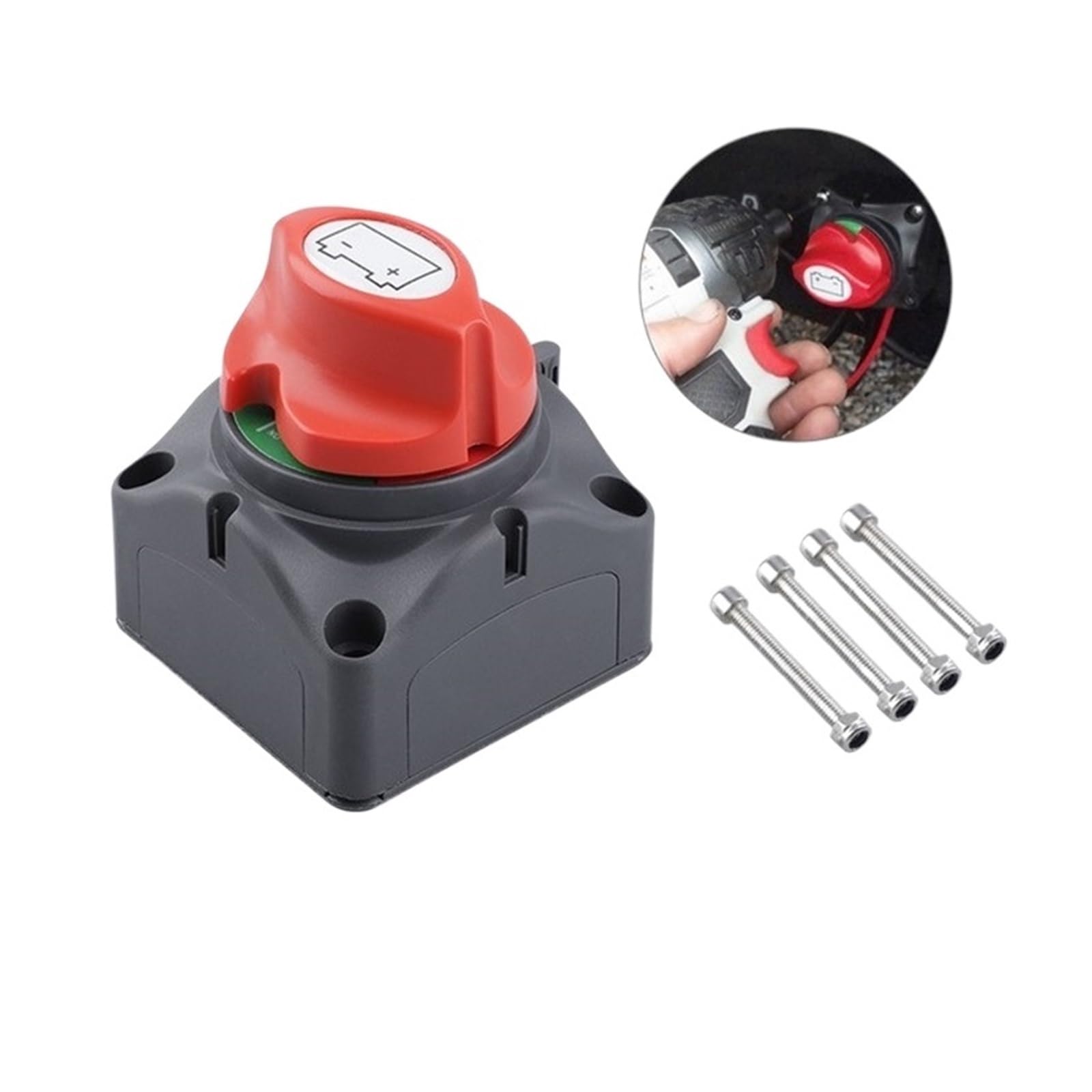 12V-60V 100A-300A Interruptor selector de batería Dual for automóvil Desconectar vehículo Marino RV 1-2-Pun