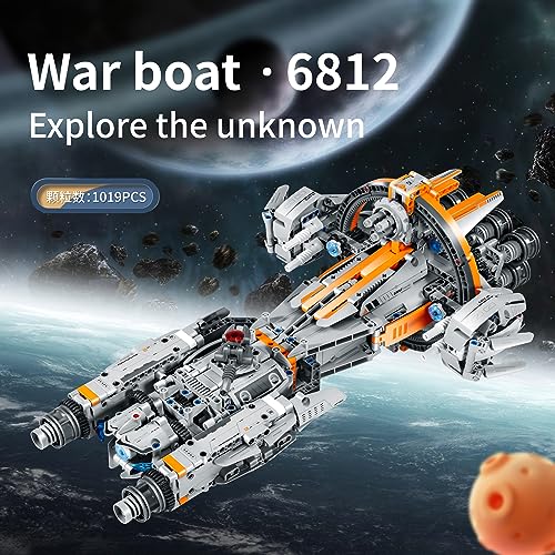 iM.Master STEM Academy: Mechanical Master - Starcraft - 955pcs - Bricks Model Sci-Fi Spaceship Vehicle, 2 Configurations, Building Blocks Activity Set - Image 10