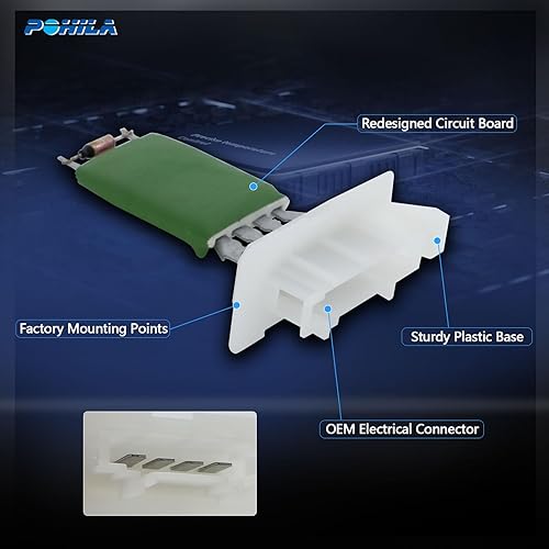 Miniatura 6 de Resistencia de motor de soplador compatible con 1K0959263A Volkswagen Jetta 2005-2014 Passat 2006-2010 Tiguan 2009-2017 Beetle Golf CC Eos GTI R32