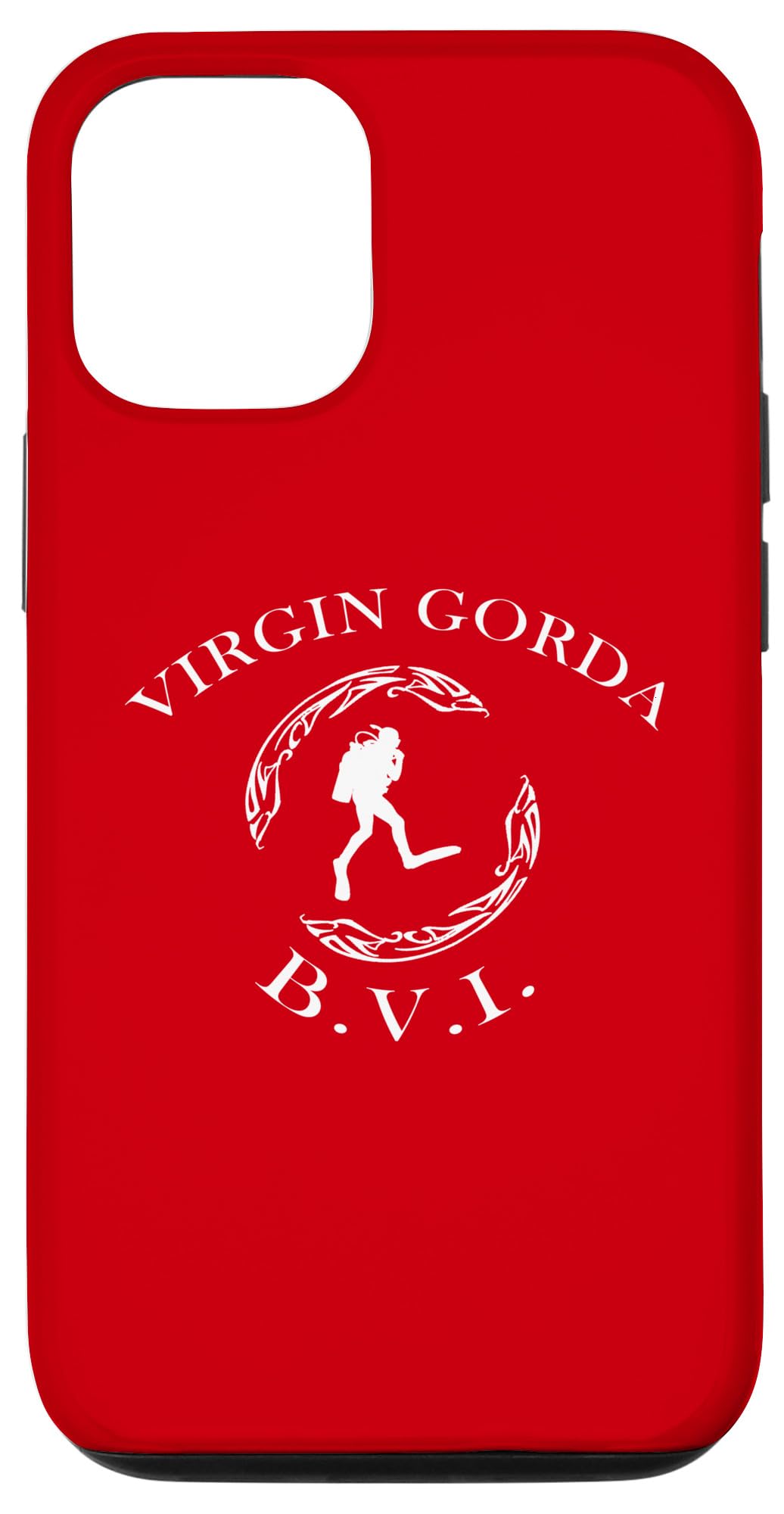 iPhone 15 Pro Virgin Islands Tortola Vintage Tribal Dive Case