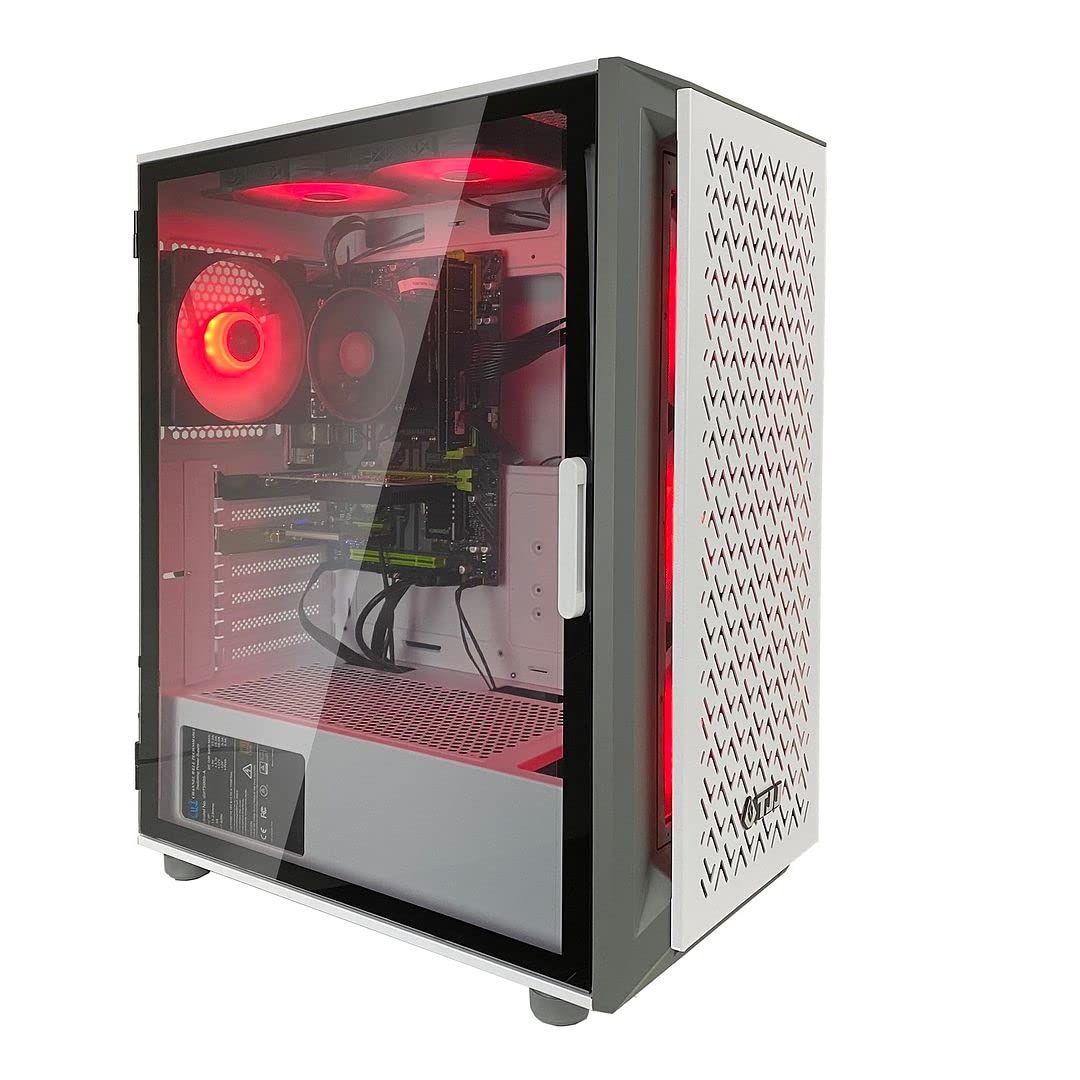 TJJ Gank Gaming PC Desktop Computer Intel i7 3.40GHz,16GB Ram,New 256GB SSD,Windows 10 Home,WiFi Rea