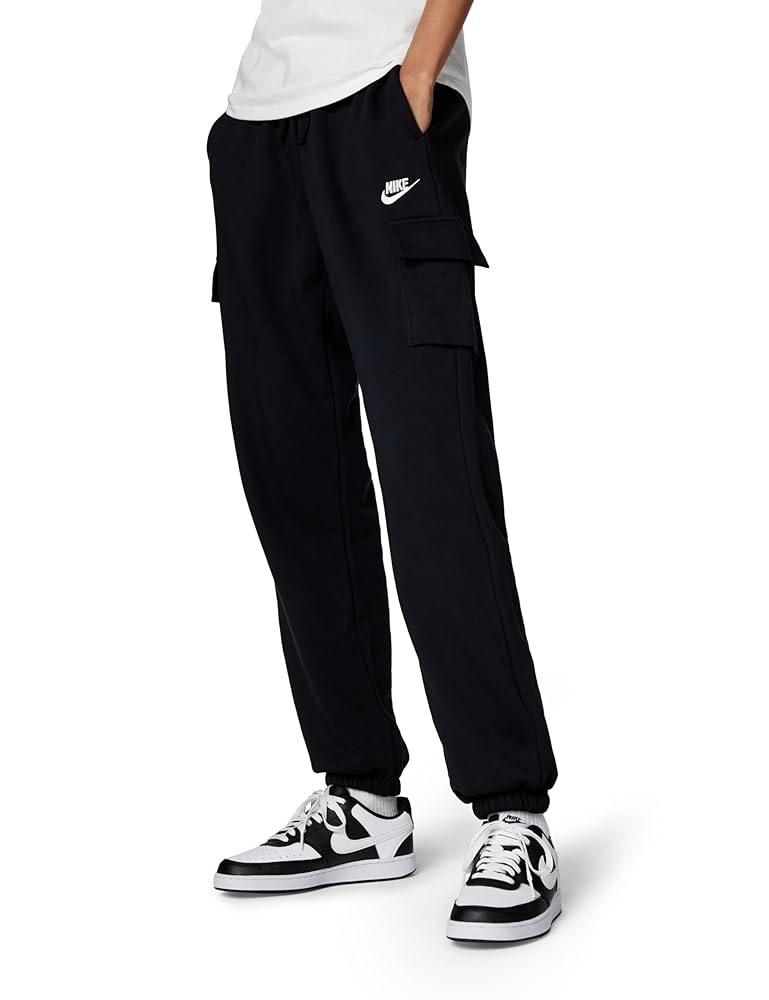 【NIKE】◆CLUB FLEECE MIDRISE CARGO◆送料無料◆ Nike W NSW Club FLC Mr Cargo Women's Trousers Black/White