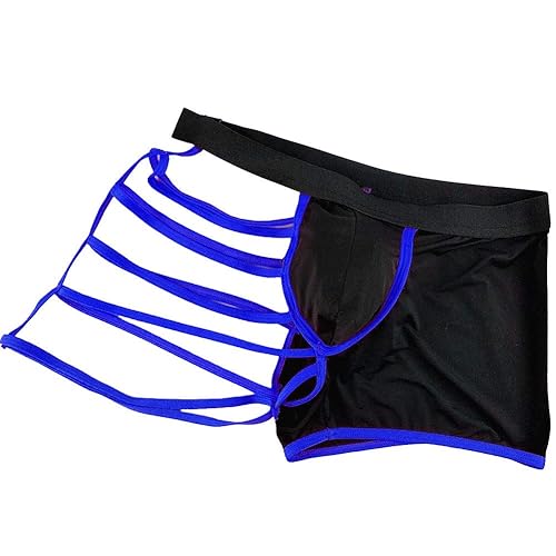 JEERLEEP Men's Sexy Lingerie Underpants - One Size - Blue
