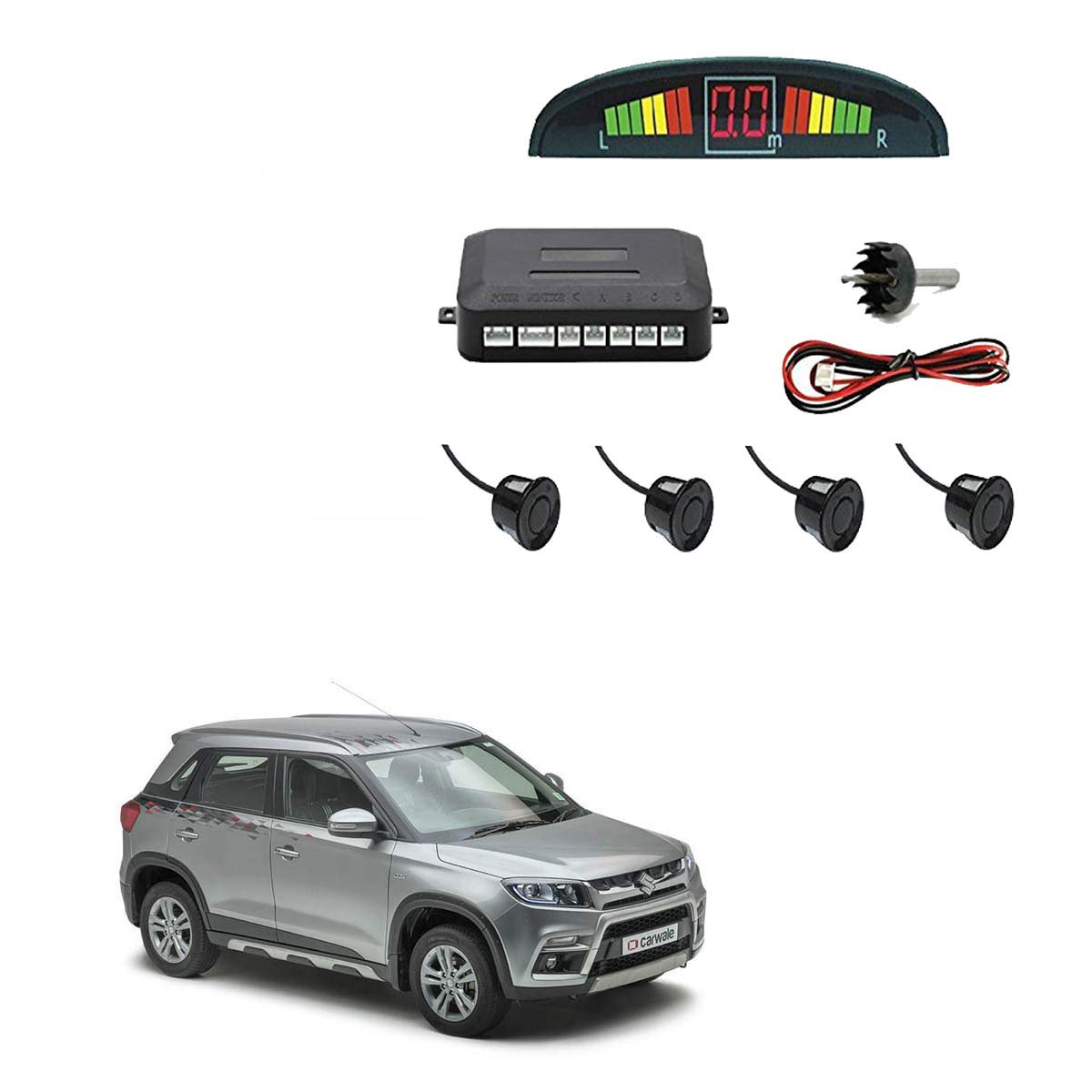 Adroitz Reverse Car Parking Sensor Maruti Suzuki Vitara Brezza Amazon
