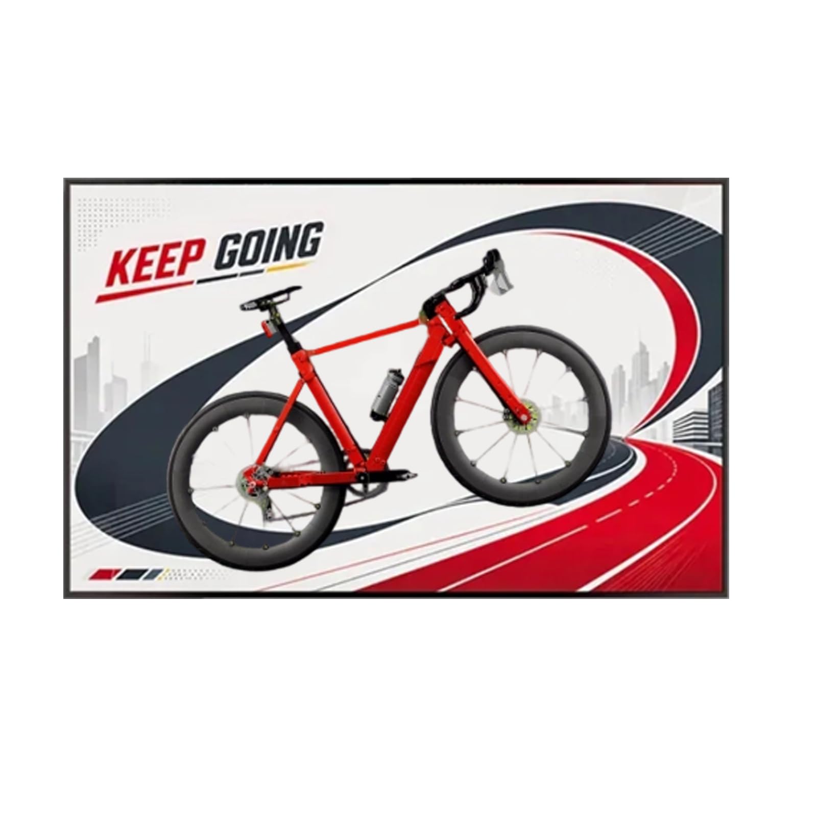 Display Wallboard for Lego 11380 road bike Building Set (Style A (Without lights))