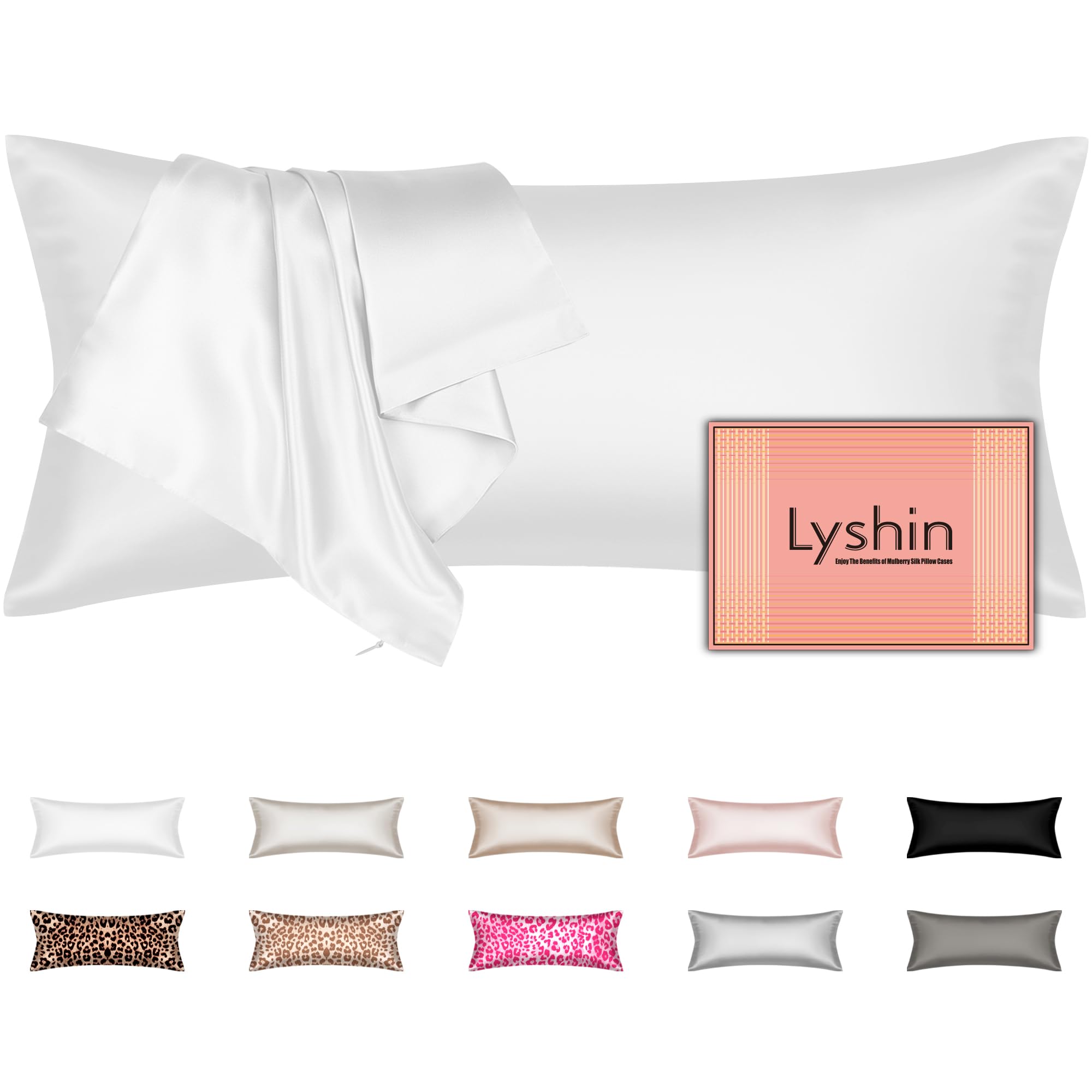 LYSHIN Mulberry Silk Body Pillow Cover