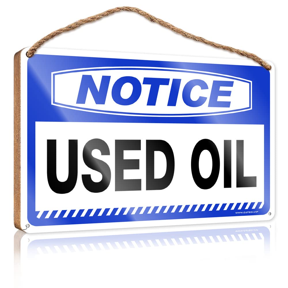 DTHA Wooden Home Sign Notice Used Oil Wooden Sign Funny House Signs Bathroom Decor Wall Art(23X35CM)