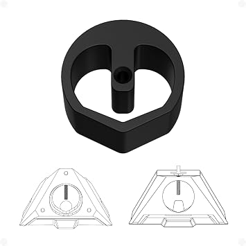 Lightweight Aluminium Alloy Adapter for Starlink Mini Pipe Adapter Old & New, Standard 1/4-20 Thread Tripod Mount for RV, Vehicle & Photo Use