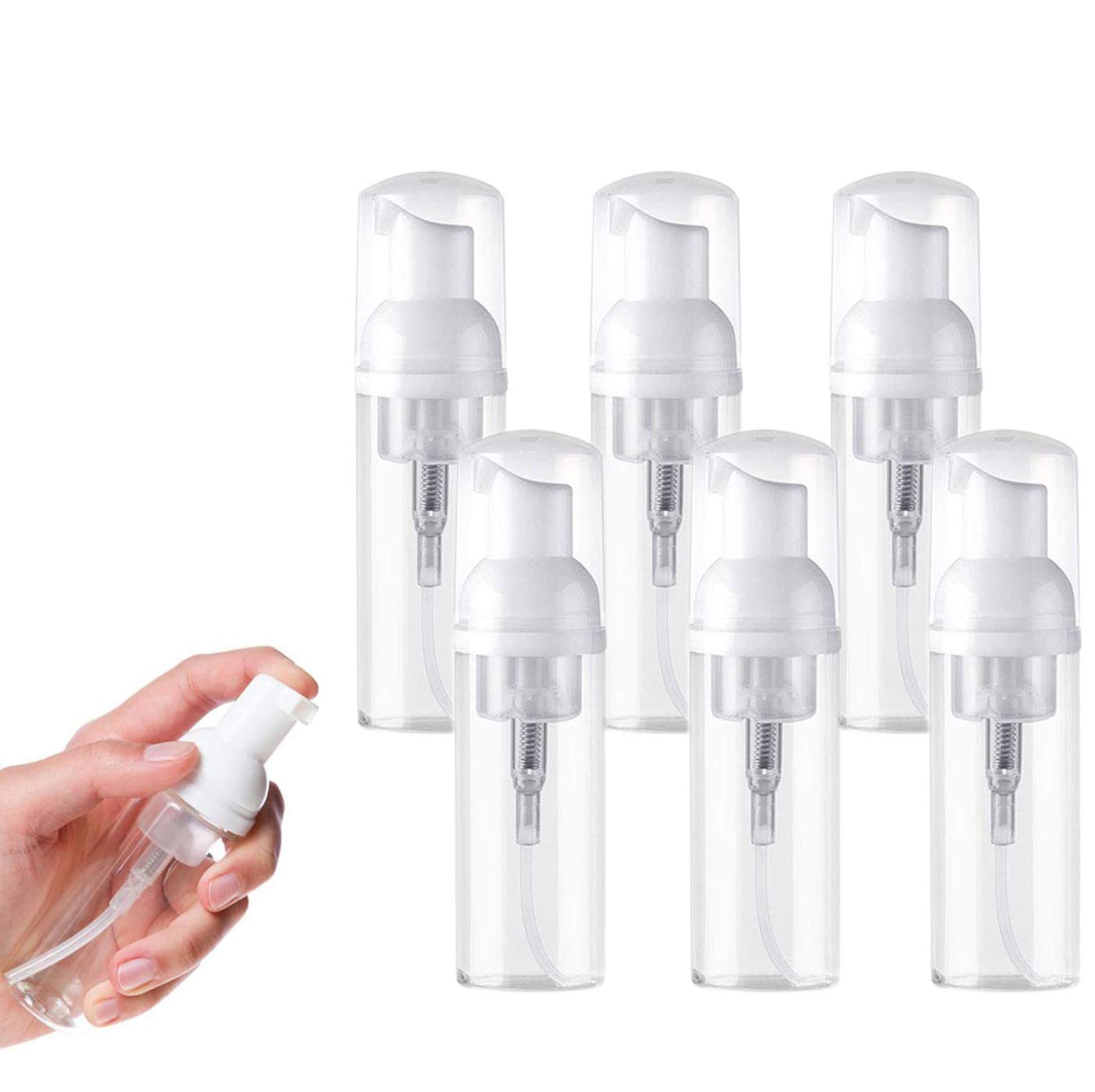 Excefore Pump Bottle Dispenser x6 60ml Pump Dispenser Bottle Ideal