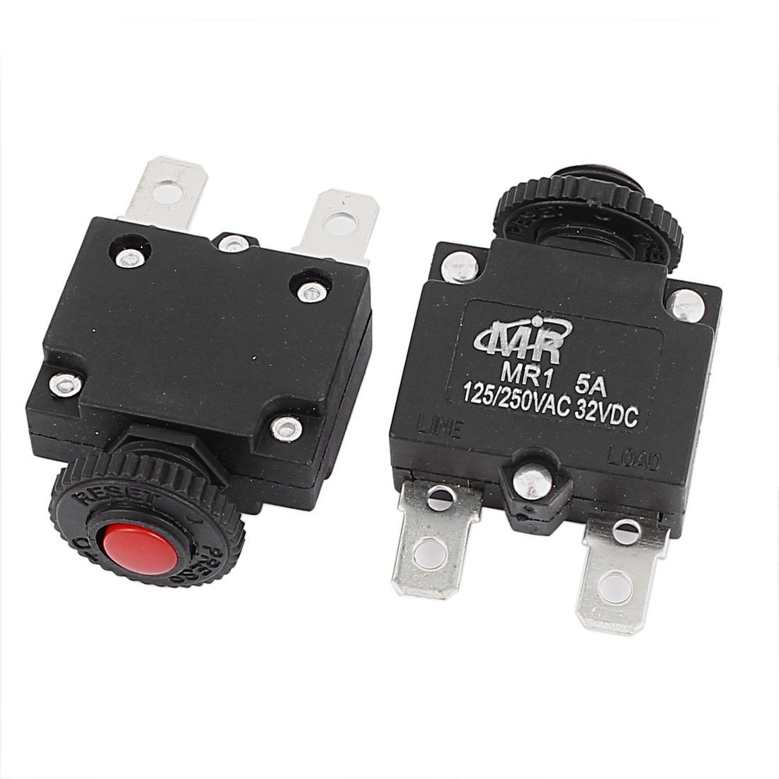 Namvo 125-250 V AC 50 V DC Interruttore a pressione Interruttore 5 Ampere Protezione termica da sovraccarico Serie L1 Reset manuale dell'interruttore termico 30A