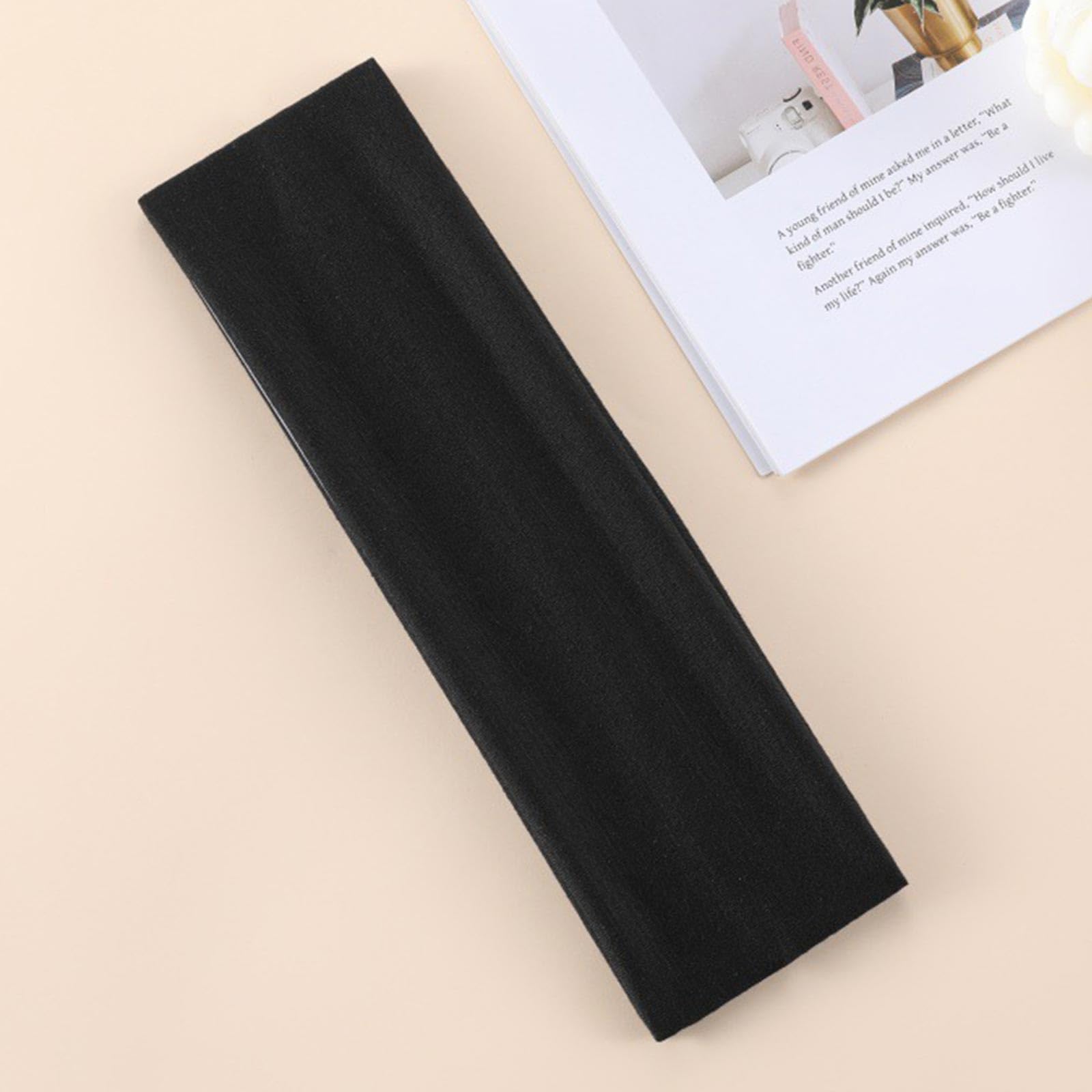 7cm Wide Black Headbands for Women Men 4 pack Fashion Head Bands for Women's Hair - Image 3