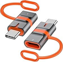 Omivine Lightning auf USB C Adapter 2 Stück, Adapter Lightning (Buchse) auf USB C (Stecker) 36W PD Ladekabel Konverter für iPhone 16/15 Series, iPad, Android, Nicht für OTG/Audio