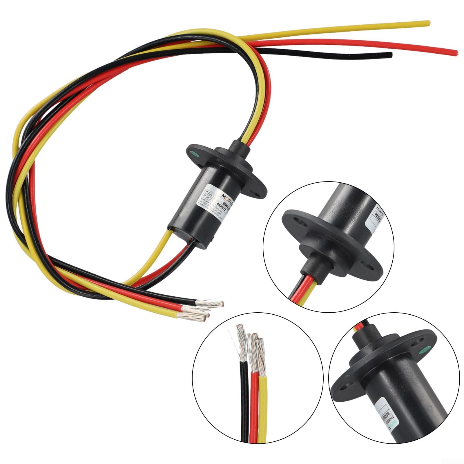 MW1330 führende Schleifring 30A Gold-Goldstecker, 10 m Rotationslebensdauer, IP51 für CCTV/Roboter/Windturbinen 22 mm, 360° Signal und Kraftübertragung