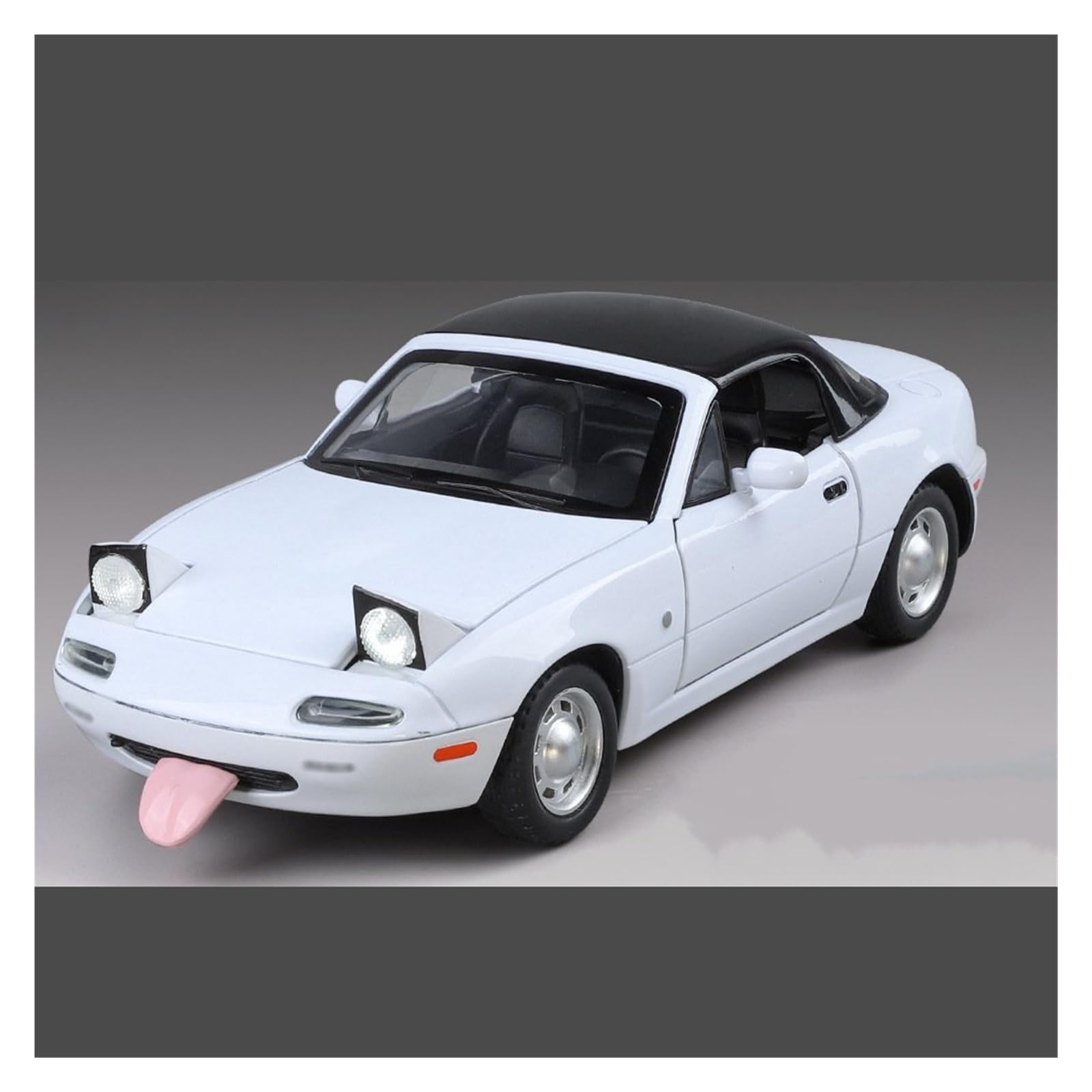BANKOTO Diecast Car 1:24 For Mazda MX5 Alloy Die Casting Model Car Ornaments Collectible Model(White)