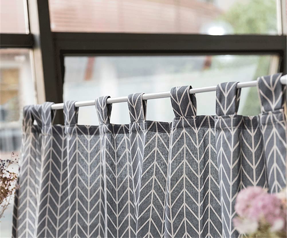 Amazon｜カントリースタイルコットンリネンカフェカーテン、手作り