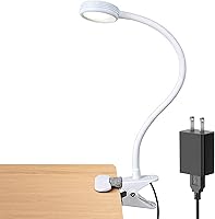 Vista 10 de LEPOWER Luz con clip, luz de lectura, luces de libro, lámpara de escritorio cambiable de color, luces nocturnas con clip para escritorio, cabecera